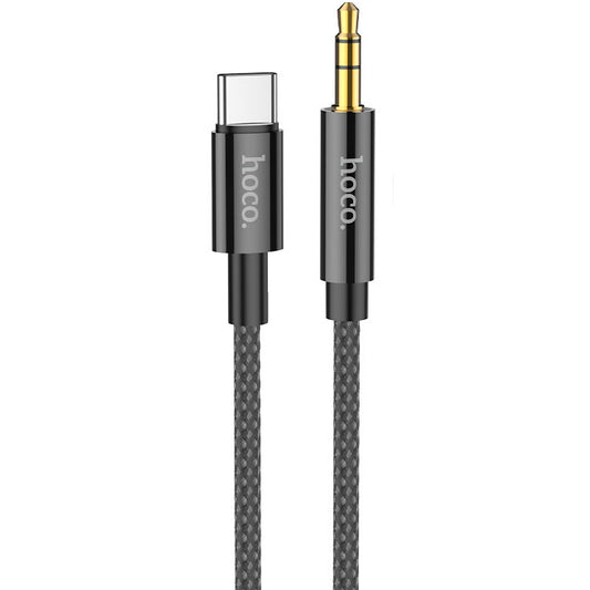 Cabo de Áudio USB-C - 3.5mm HOCO UPA19, 1m, Preto