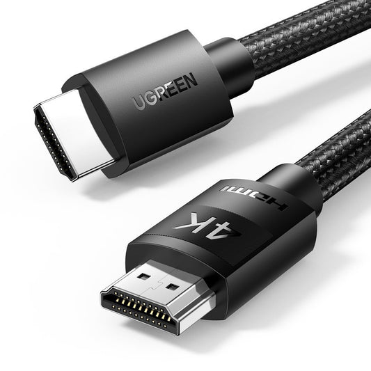 Cabo de vídeo UGREEN HD119, HDMI - HDMI, 4K, 1m, Preto