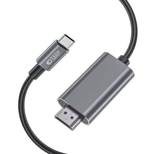 Cabo áudio e vídeo USB-C - HDMI Tech-Protect Ultraboost, 2 m, preto