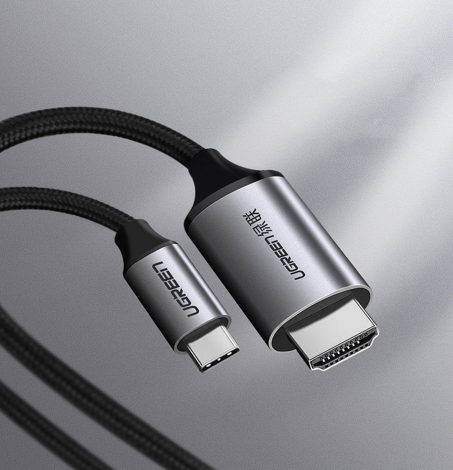 Cabo Áudio e Vídeo USB-C - HDMI UGREEN MM142, 1.5m, Preto