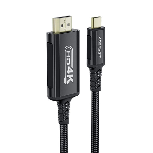 Cabo Áudio e Vídeo USB-C - HDMI Acefast C1-10, 1.8m, Preto