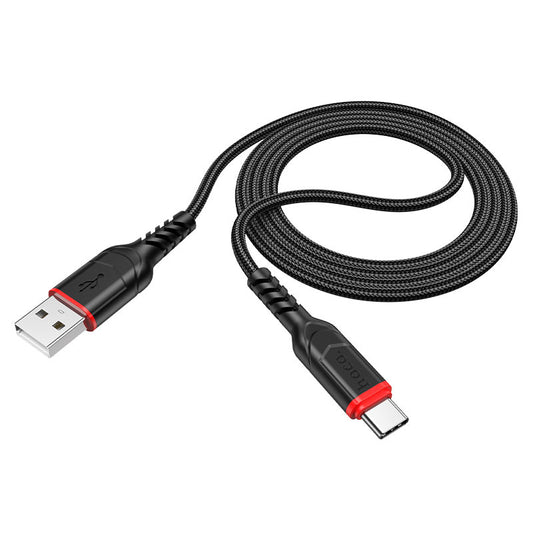 Cabo de Dados e Carregamento USB-A - USB-C HOCO X59 Victory, 18W, 1m, Preto