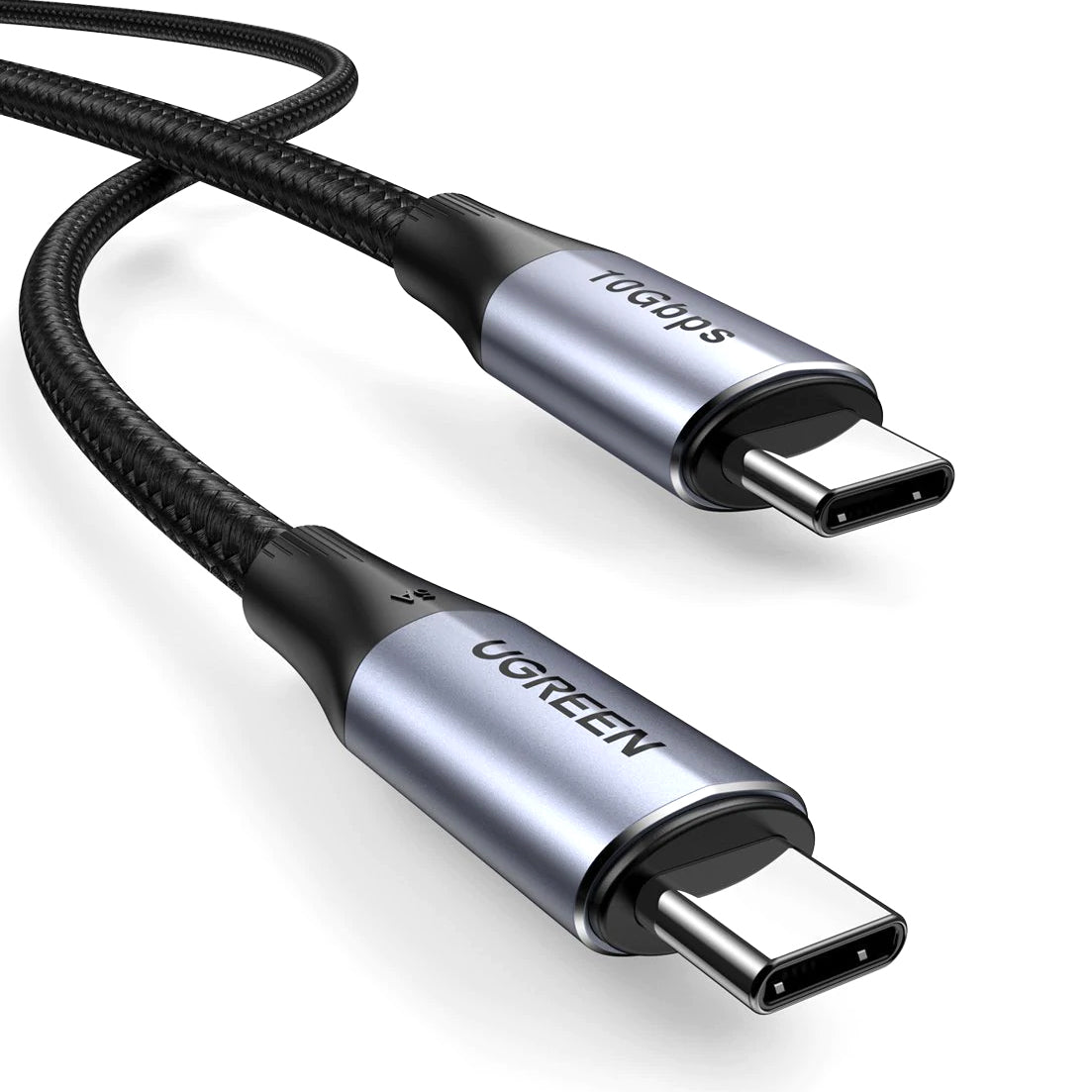 Cabo de carregamento e dados USB-C - USB-C UGREEN US355, 100W, 1m, Preto