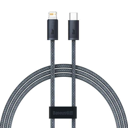 Cabo de Dados e Carregamento USB-C - Lightning Baseus Dynamic Series, 20W, 1m, Cinza CALD000016