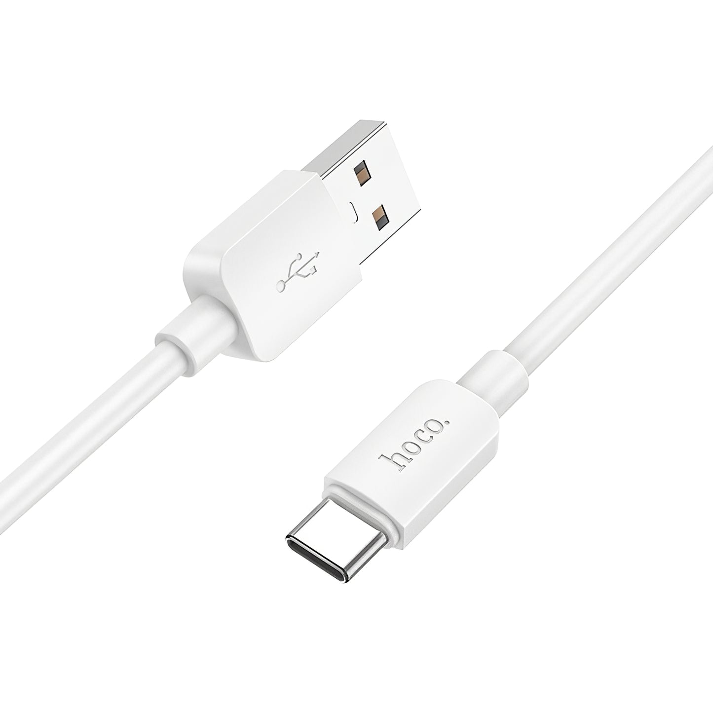Cabo de Dados e Carregamento USB-A - USB-C HOCO X96, 27W, 1m, Branco