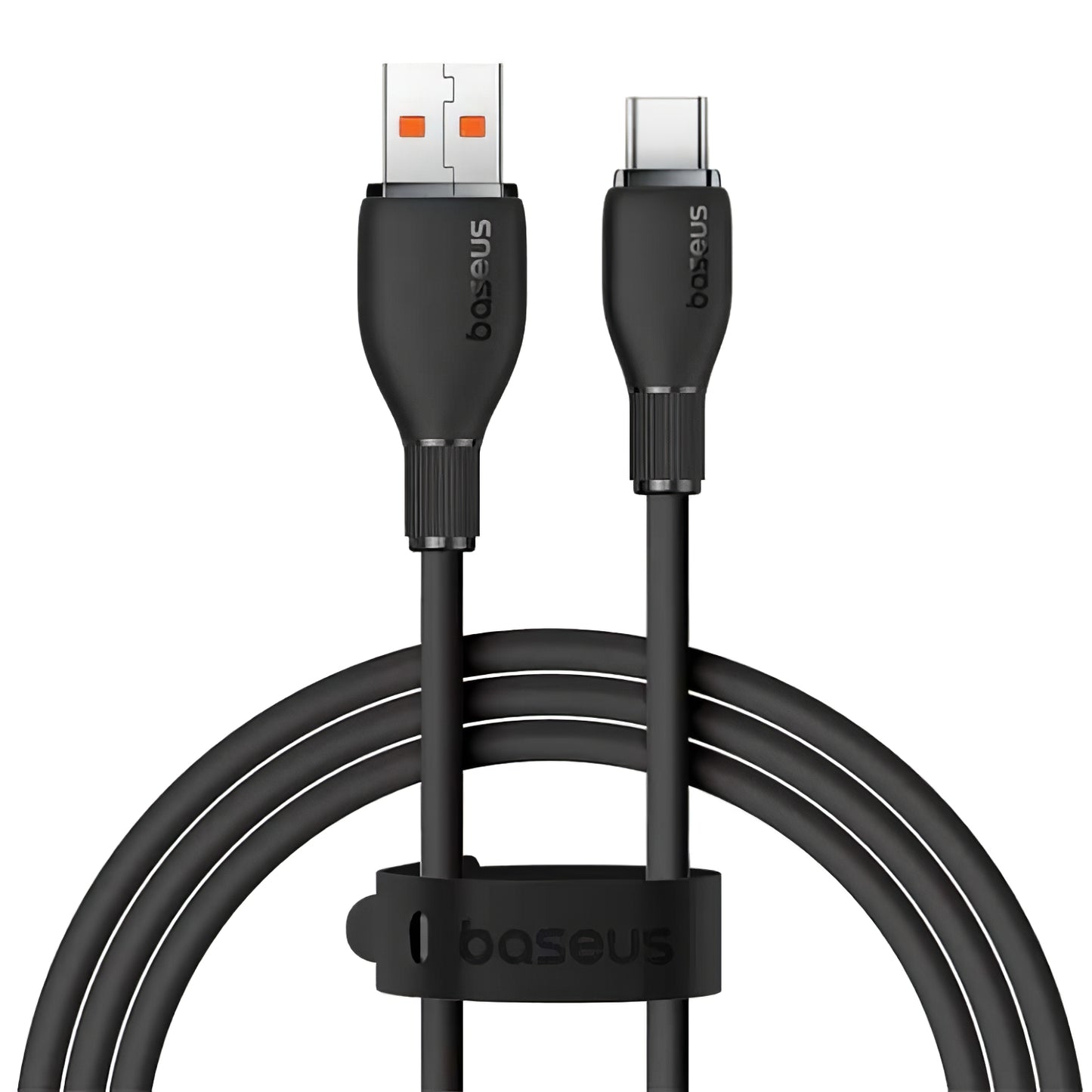 Cabo de carregamento e dados USB-A - USB-C Baseus Pudding, 100W, 2m, preto P10355703111-01