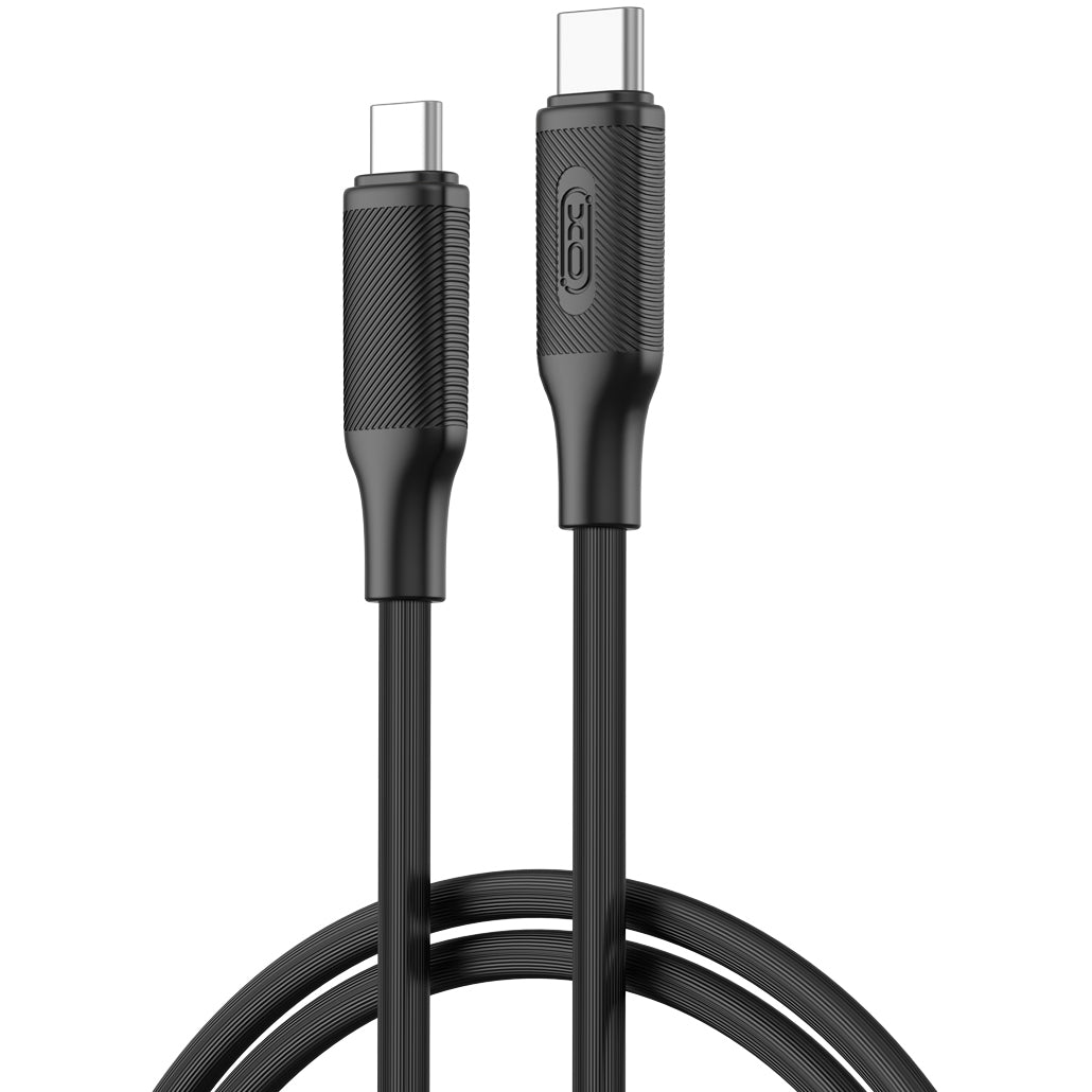 Cabo de Dados e Carregamento USB-C - USB-C XO Design NB-Q265B, 60W, 1m, Preto