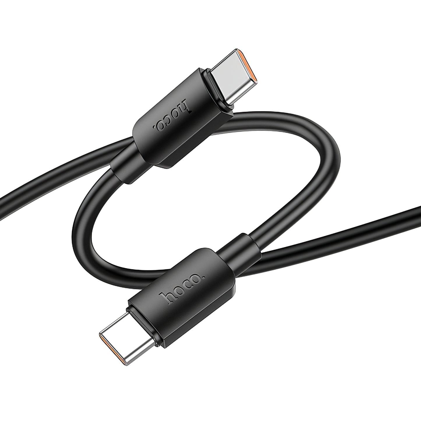 Cabo de Dados e Carregamento USB-C - USB-C HOCO X96, 100W, 1m, Preto
