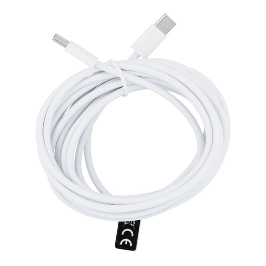 Cabo de carregamento e dados USB-C - USB-C OEM HD26 Box, 30W, 3m, branco