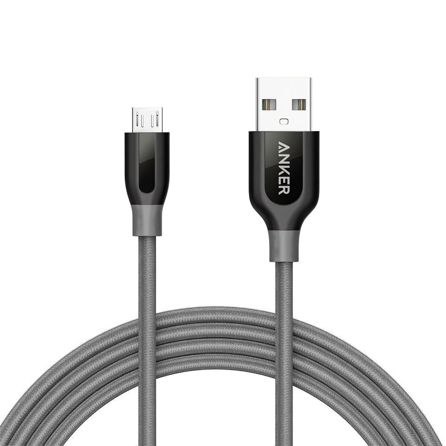 Cabo de carregamento e dados USB-A - microUSB Anker PowerLine+, 18W, 1,8 m, cinzento A8143HA1