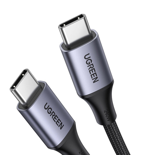 Cabo de carregamento e dados USB-C - USB-C UGREEN US535, 240W, 2m, cinzento