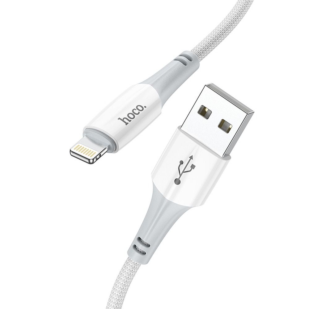 Cabo de Dados e Carregamento USB-A - Lightning HOCO X70, 18W, 1m, Branco