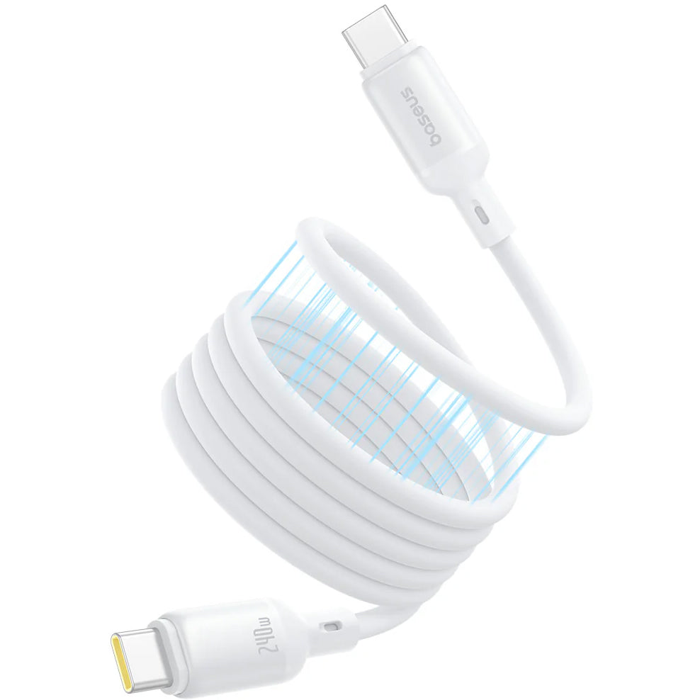 Cabo de Dados e Carregamento USB-C - USB-C Baseus PicoGo, 240W, 1m, Branco P10376800211-00