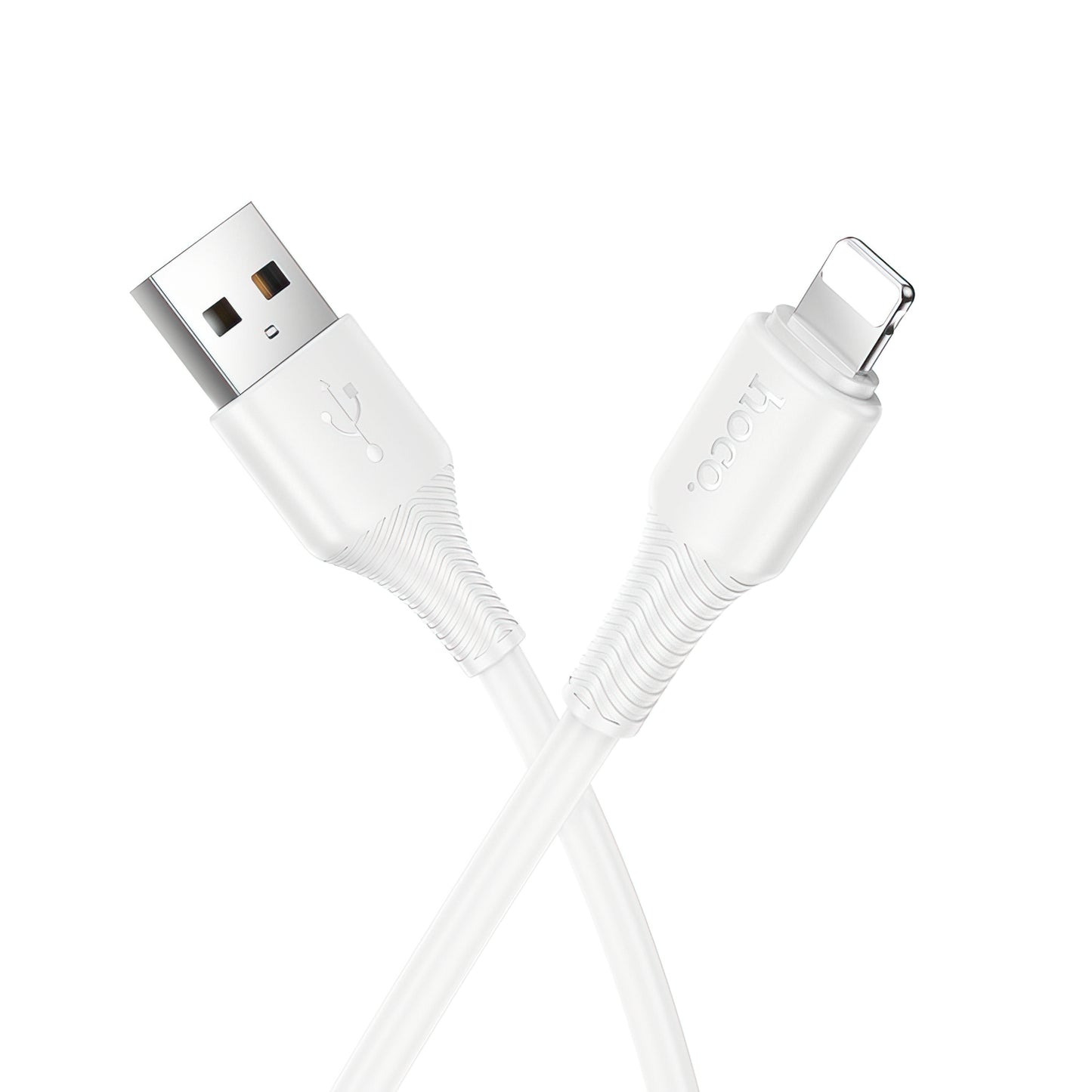 Cabo de Dados e Carregamento USB-A - Lightning HOCO X120, 18W, 1m, Branco