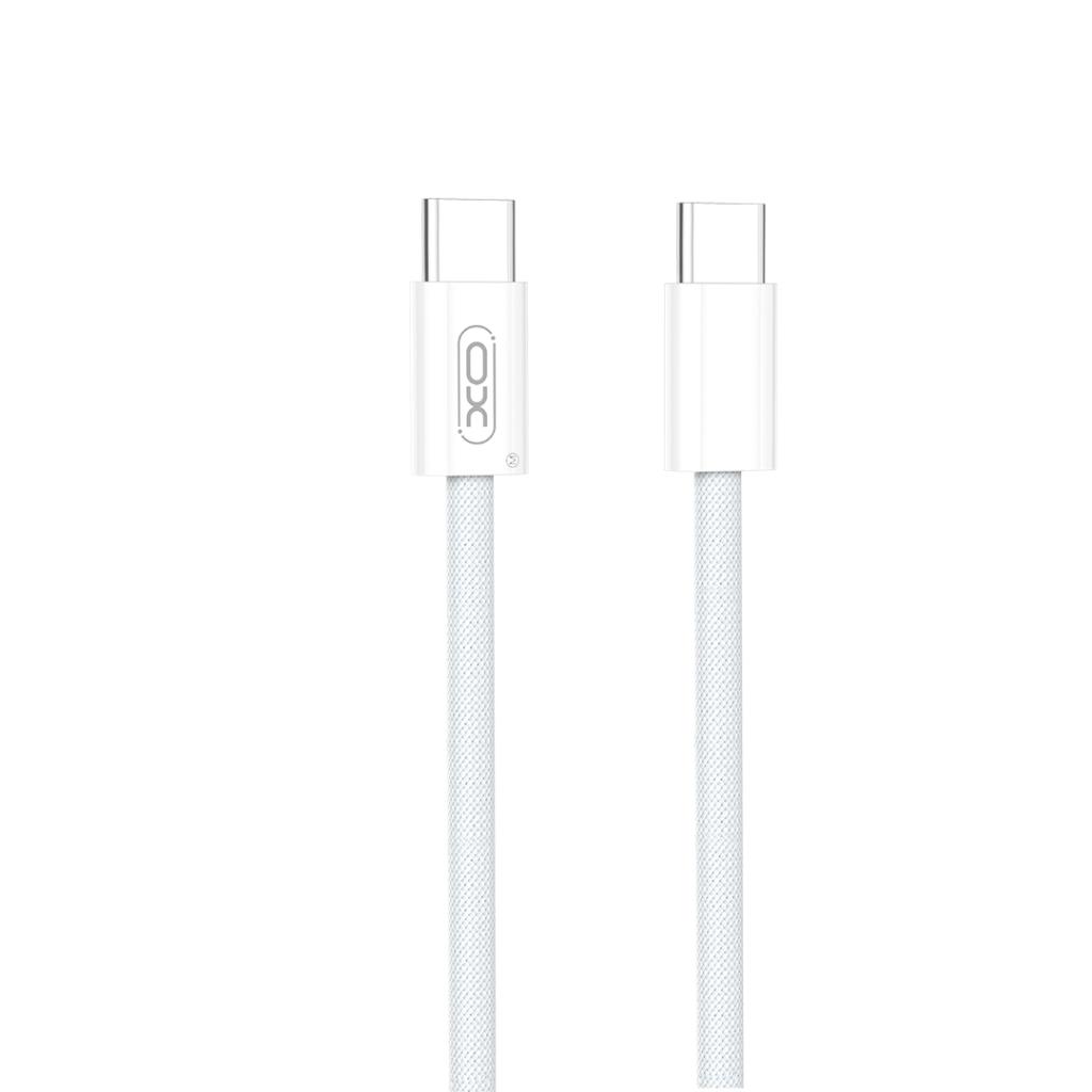 Cabo de Dados e Carregamento USB-C - USB-C XO Design NB-Q260B, 60W, 1.5m, Branco