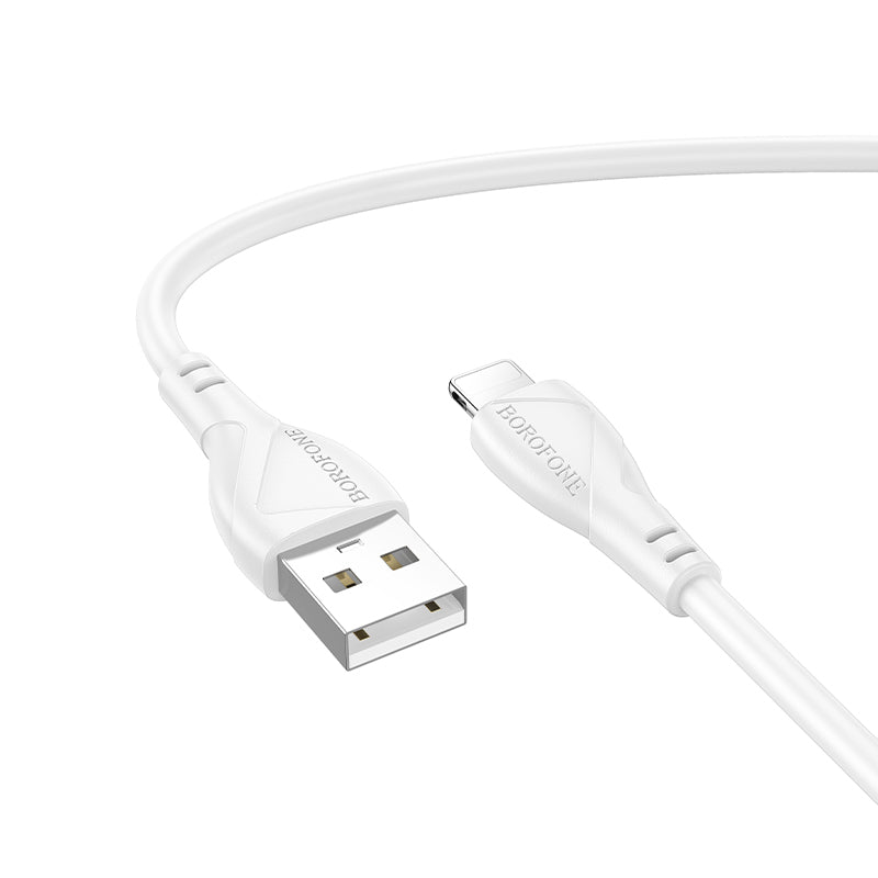 Cabo de Dados e Carregamento USB-A - Lightning Borofone BX121 Energy, 18W, 1m, Branco