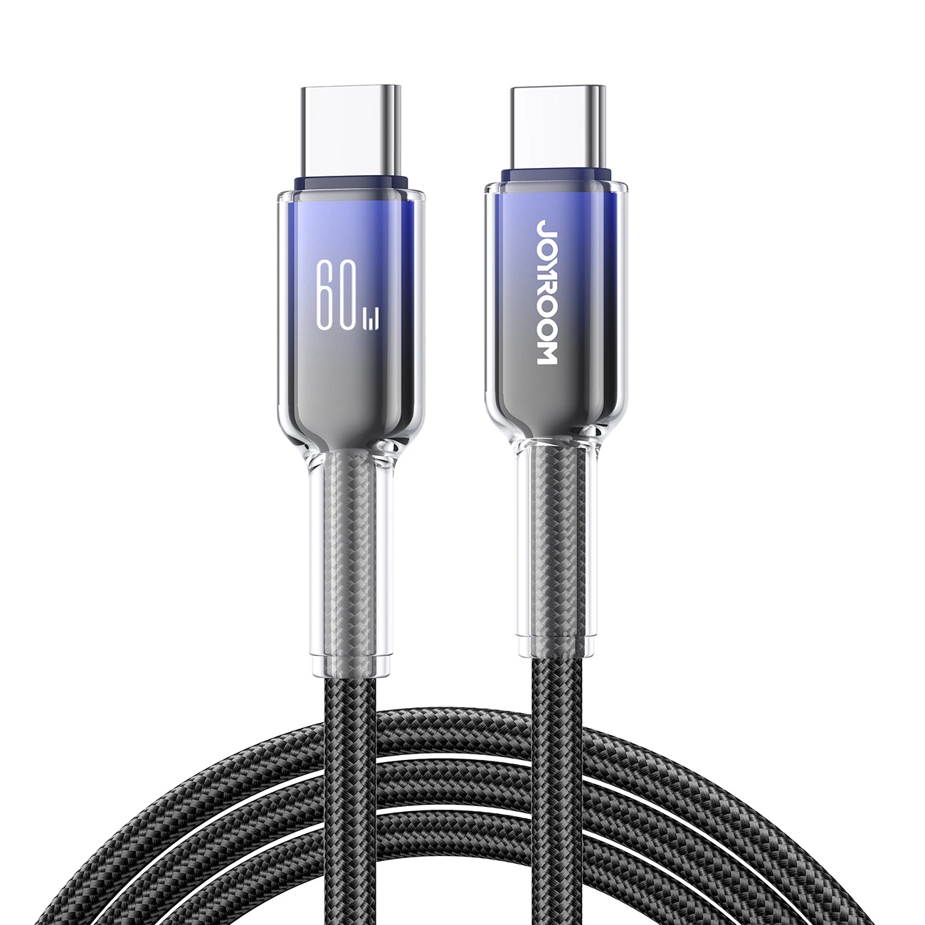 Cabo de Dados e Carregamento USB-C - USB-C Joyroom S-A42, 60W, 1.2m, Preto