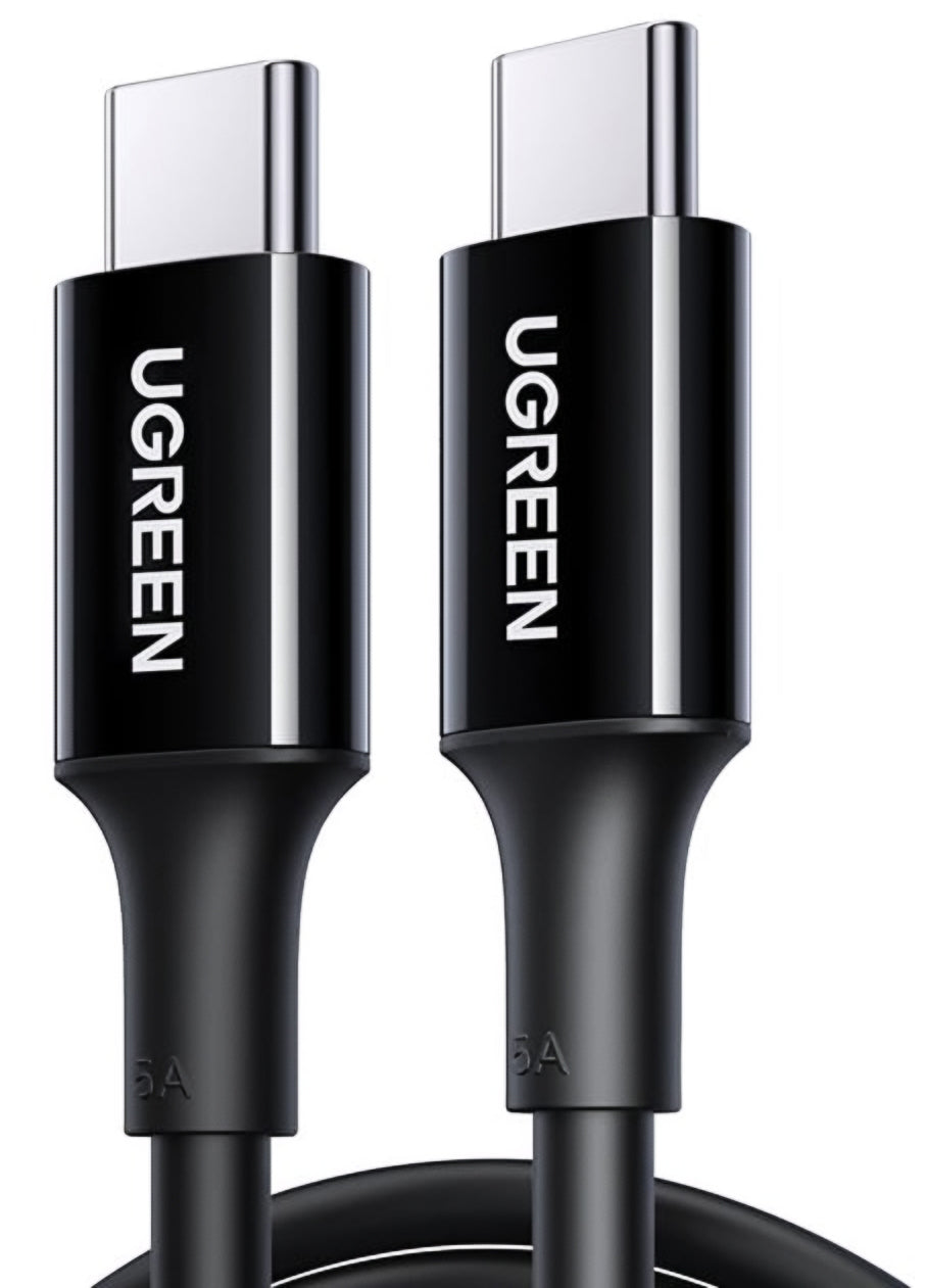 Cabo de Dados e Carregamento USB-C - USB-C UGREEN US300, 100W, 2m, Preto
