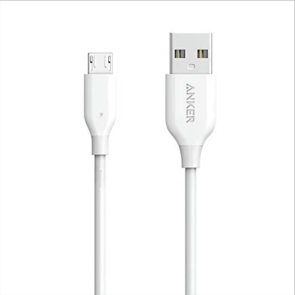 Cabo de Dados e Carregamento USB-A - microUSB Anker PowerLine, 18W, 1m, Branco A8132H21
