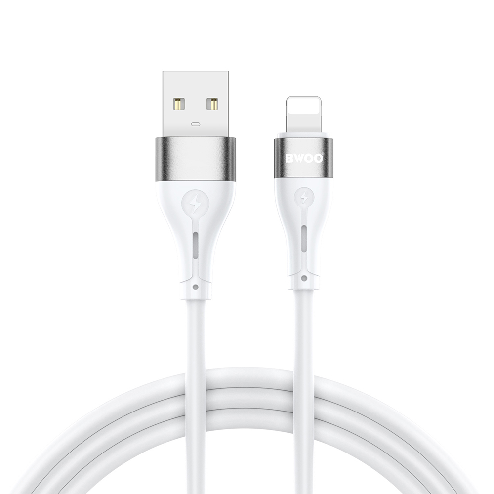 Cabo de Dados e Carregamento USB-A - Lightning BWOO X280L, 15W, 1m, Branco