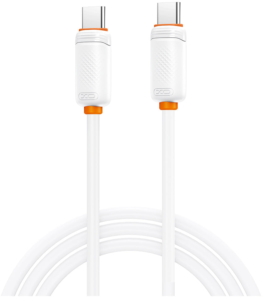 Cabo de Dados e Carregamento USB-C - USB-C XO Design NB-Q302B, 60W, 1m, Branco
