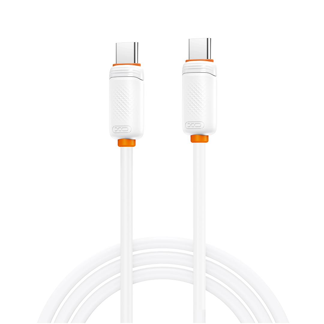 Cabo de Dados e Carregamento USB-C - USB-C XO Design NB-Q298, 240W, 1m, Branco