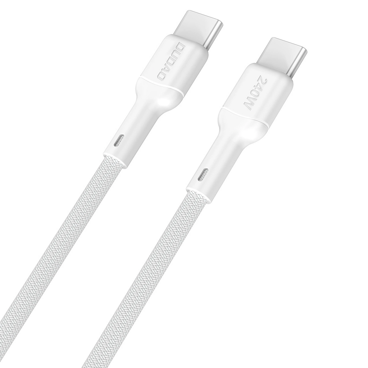 Cabo de Dados e Carregamento USB-C - USB-C Dudao L9C Max, 240W, 1,2m, Branco