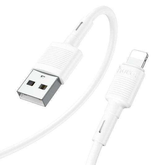 Cabo de Dados e Carregamento USB-A - Lightning HOCO X83 Victory, 18W, 1m, Branco