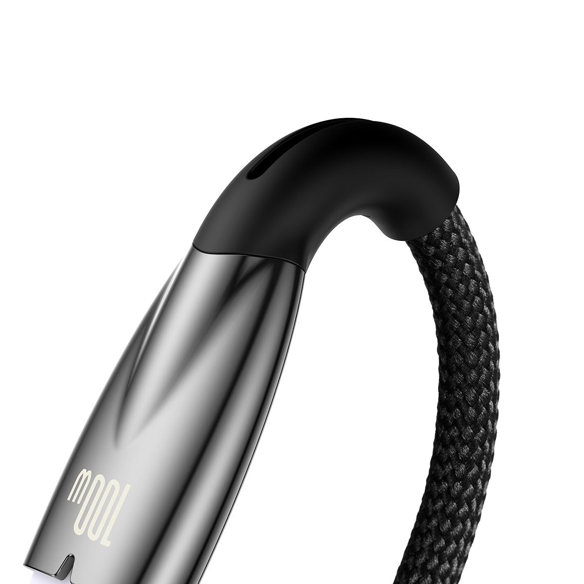 Cabo de carregamento e dados USB-A para USB-C Baseus Glimmer Series, 100W, 2m, preto CADH000501 CADH000501