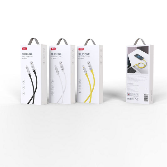 Cabo de Dados e Carregamento USB-A - USB-C XO Design NB251, 18W, 1m, Preto