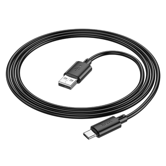 Cabo de carregamento e dados USB-A - USB-C HOCO X88, 18W, 1m, preto