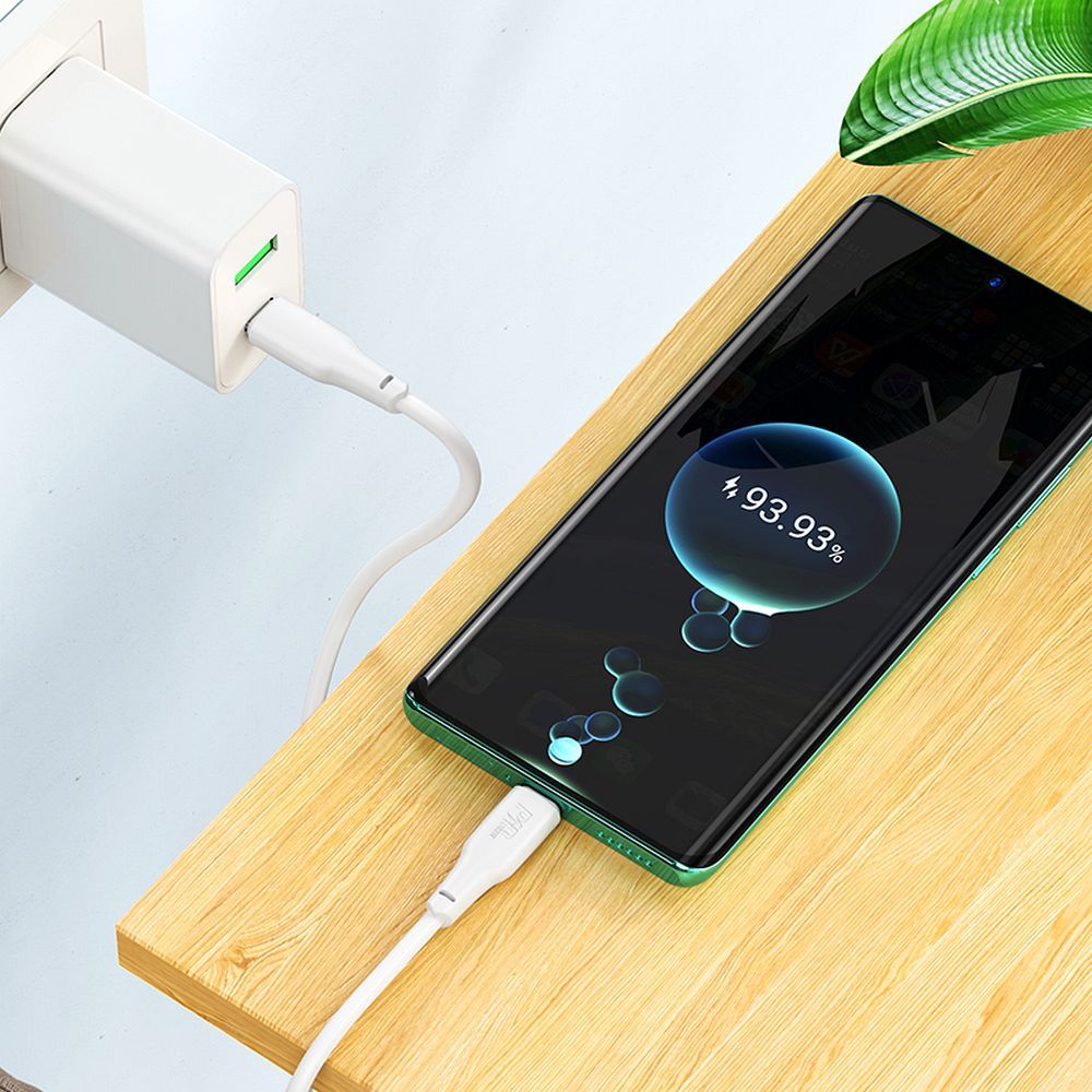 Cabo de carregamento e dados USB-C - USB-C HOCO X93 USB-C, 100W, 2m, Branco