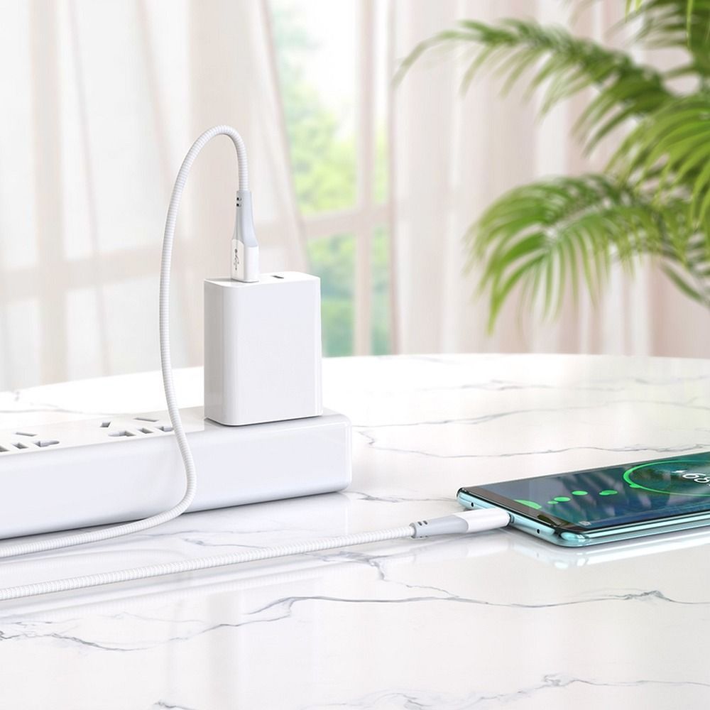 Cabo de Dados e Carregamento USB-A - USB-C HOCO X70, 18W, 1m, Branco