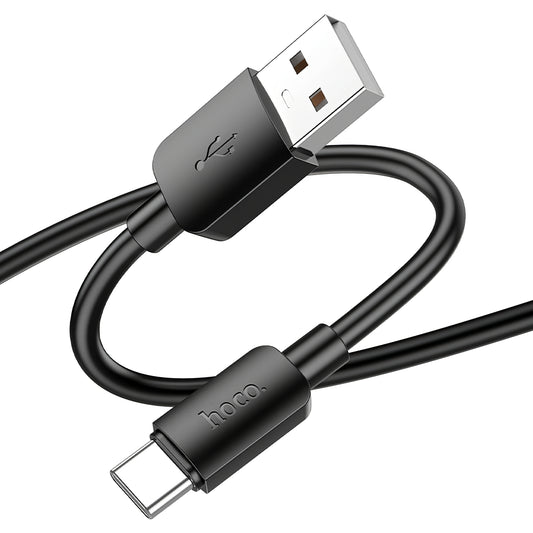 Cabo de Dados e Carregamento USB-A - USB-C HOCO X96, 27W, 0.25m, Preto