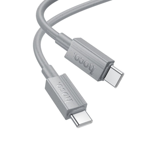 Cabo de Dados e Carregamento USB-C - USB-C HOCO X107, 60W, 1m, Cinzento
