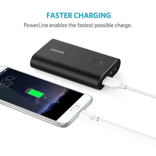 Cabo de carregamento e dados USB-A para USB-C Anker PowerLine, 18W, 0,9 m, branco A8163021