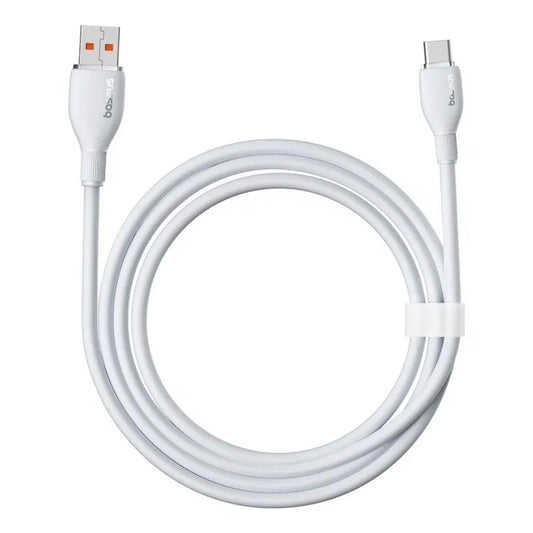 Cabo de Dados e Carregamento USB-A - USB-C Baseus Pudding, 100W, 2m, Branco P10355703221-01