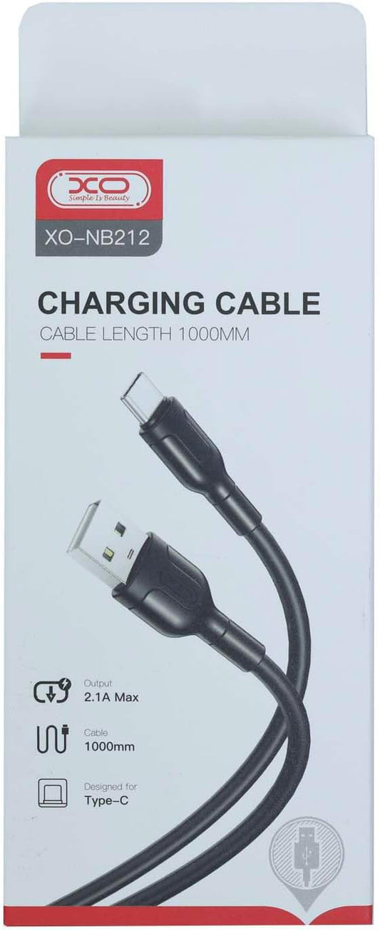 Cabo de carregamento e dados USB-A - microUSB XO Design NB212, 18W, 1m, preto