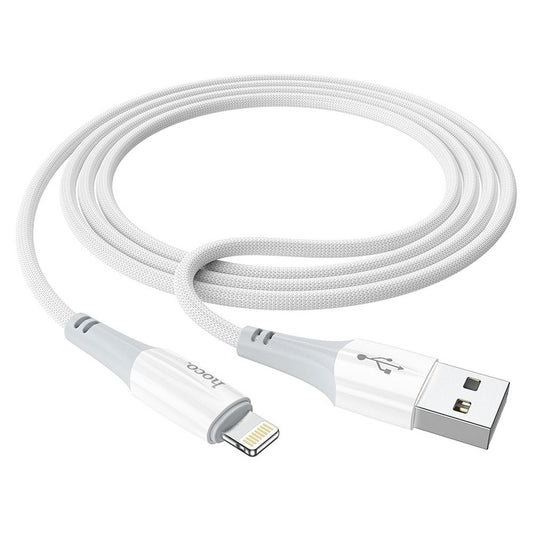 Cabo de Dados e Carregamento USB-A - Lightning HOCO X70, 18W, 1m, Branco