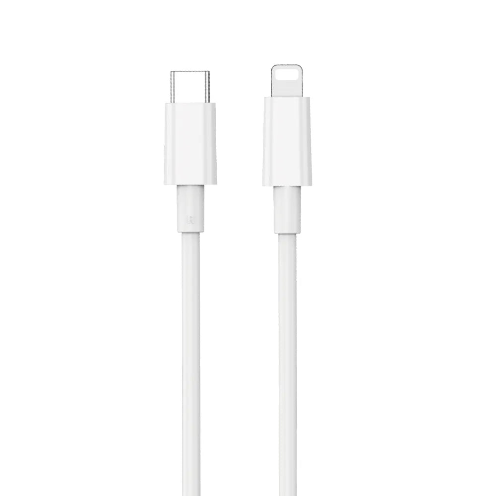 Cabo de Dados e Carregamento USB-C - Lightning WiWu Wi-C008, 30W, 1.2m, Branco