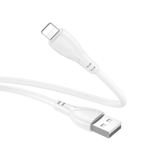 Cabo de Dados e Carregamento USB-A - Lightning Borofone BX121 Energy, 18W, 1m, Branco