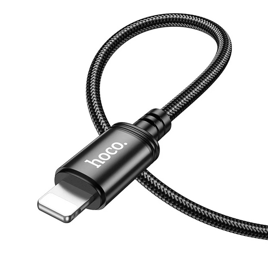 Cabo de Dados e Carregamento USB-A - Lightning HOCO X89, 18W, 1m, Preto