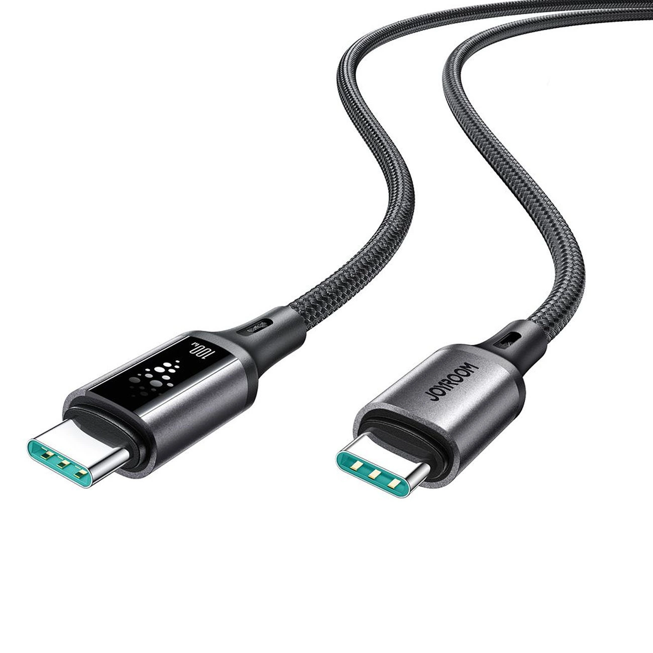 Cabo de Dados e Carregamento USB-C - USB-C Joyroom S-A60 StarTalk, 100W, 1.2m, Preto