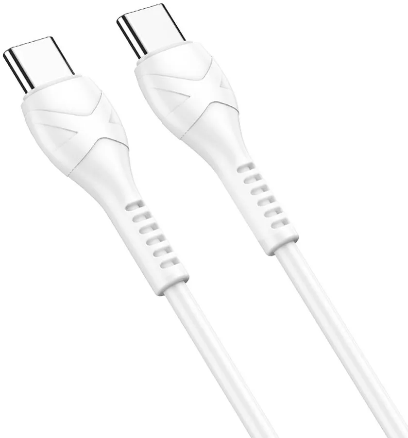 Cabo de Dados e Carregamento USB-C - USB-C HOCO X37, 60W, 1m, Branco