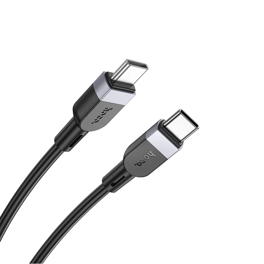 Cabo de Dados e Carregamento USB-C - USB-C HOCO X109, 60W, 1m, Preto