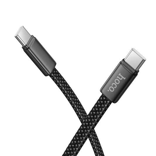 Cabo de Dados e Carregamento USB-C - USB-C HOCO X125, 60W, 1m, Preto