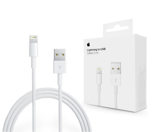 Cabo de Dados e Carregamento USB-A - Lightning Apple A1480, 18W, 1m, Branco MUQW3ZM/A