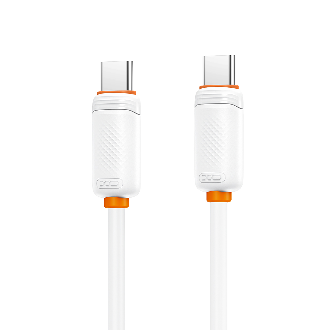Cabo de Dados e Carregamento USB-C - USB-C XO Design NB-Q298, 240W, 1m, Branco