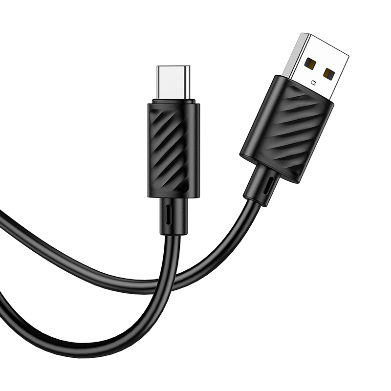 Cabo de Dados e Carregamento USB-A - USB-C HOCO X88, 18W, 2m, Preto