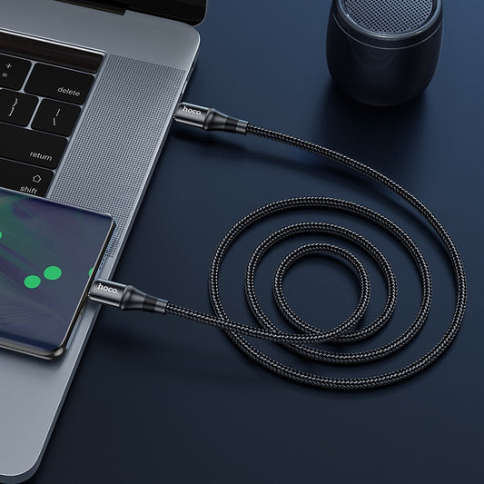 USB-C Data and Charging Cable - USB-C HOCO X50, 100W, 1m, Black